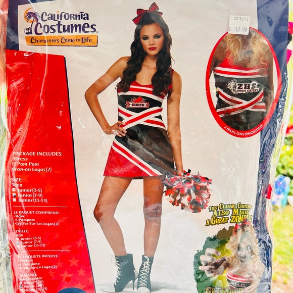 Junior Cheerleader Halloween Costume - Picture 1 of 5